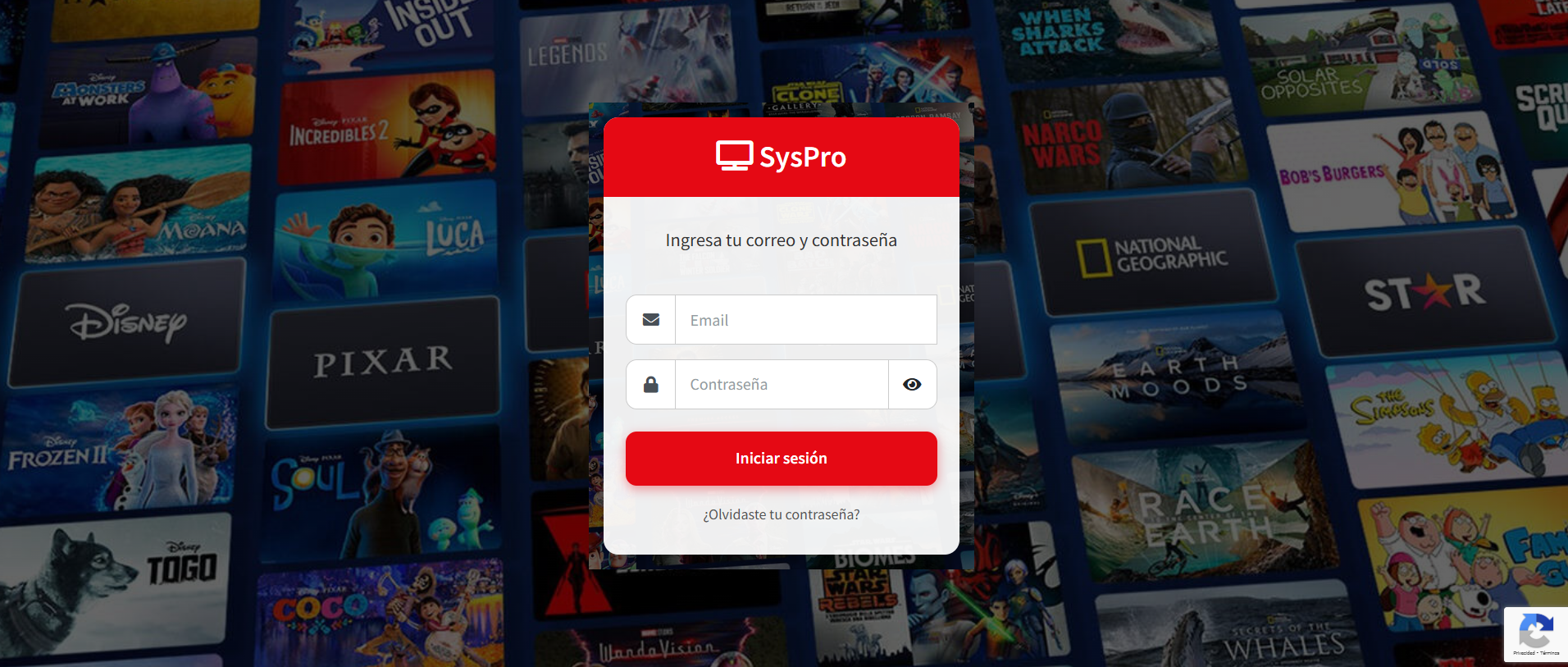 Login SysPro Streaming